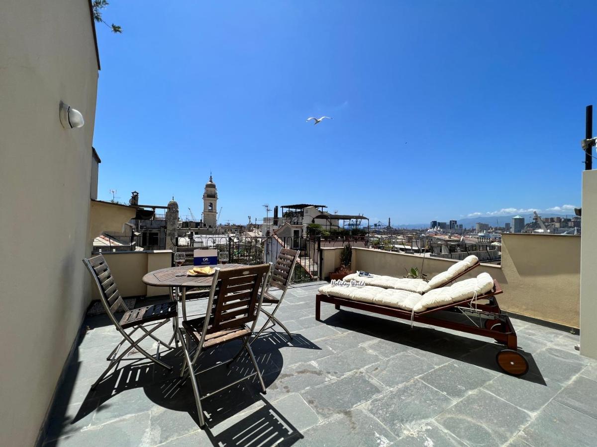 La Terrazza Del Porto Antico By Holiday World Apartman Genova Kültér fotó